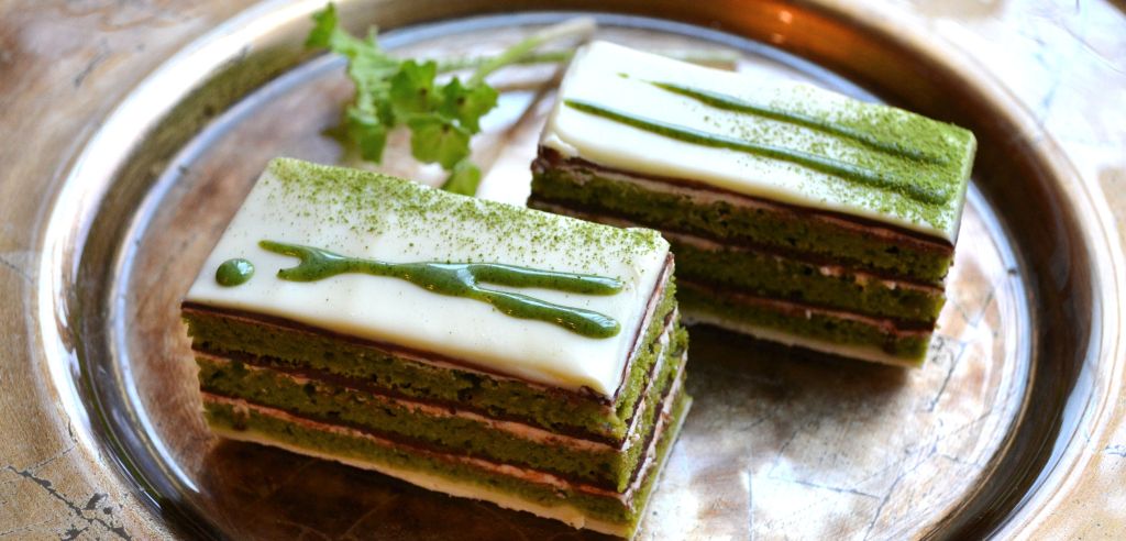 Green Tea Opera Cake